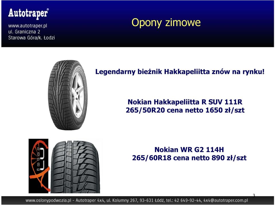 Nokian Hakkapeliitta R SUV 111R 265/50R20