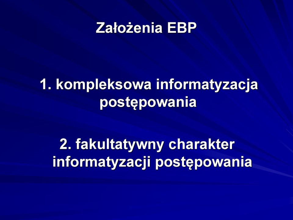 postępowania 2.