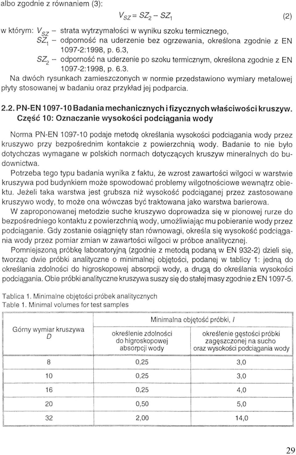 2.2. PN-EN 1097-10 Badania mechanicznych i fizycznych właściwości kruszyw.