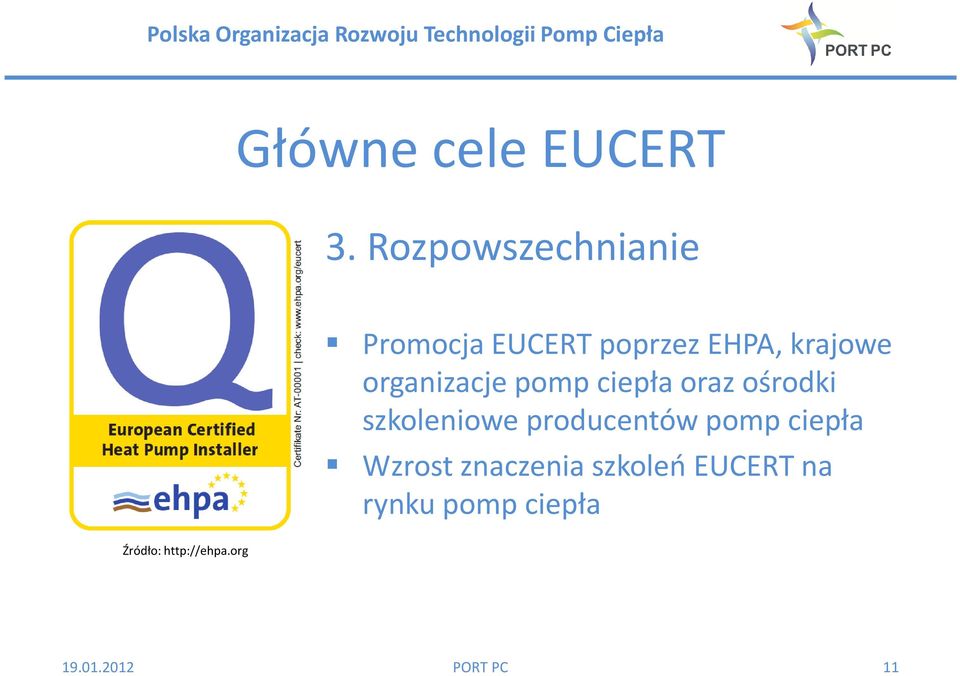 organizacje pomp ciepła oraz ośrodki szkoleniowe producentów