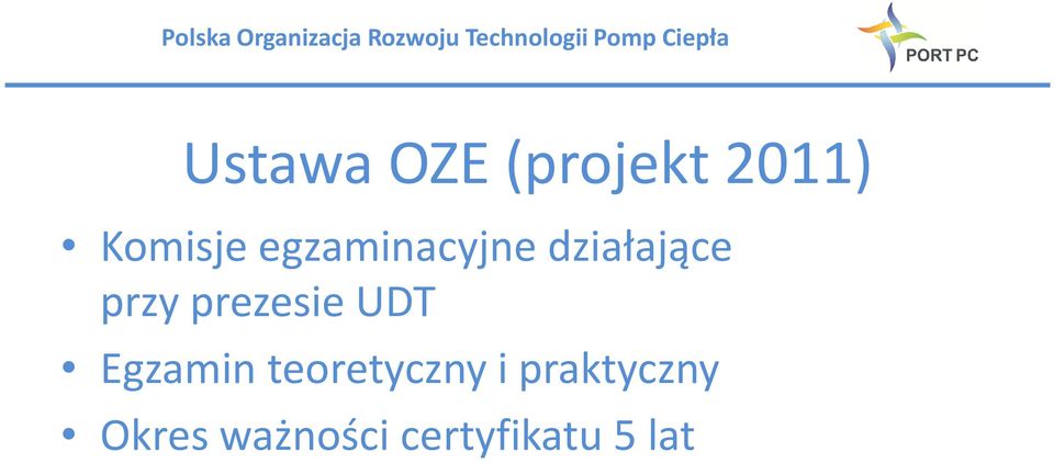 prezesie UDT Egzamin teoretyczny i