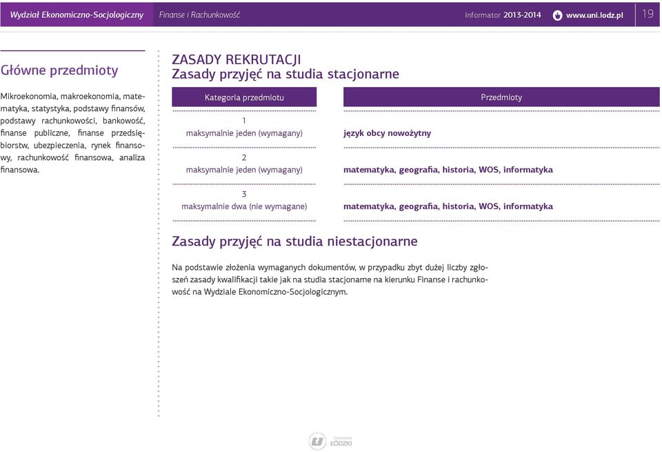 publiczne, finanse przedsiębiorstw, ubezpieczenia, rynek finansowy, rachunkowość finansowa, analiza finansowa.