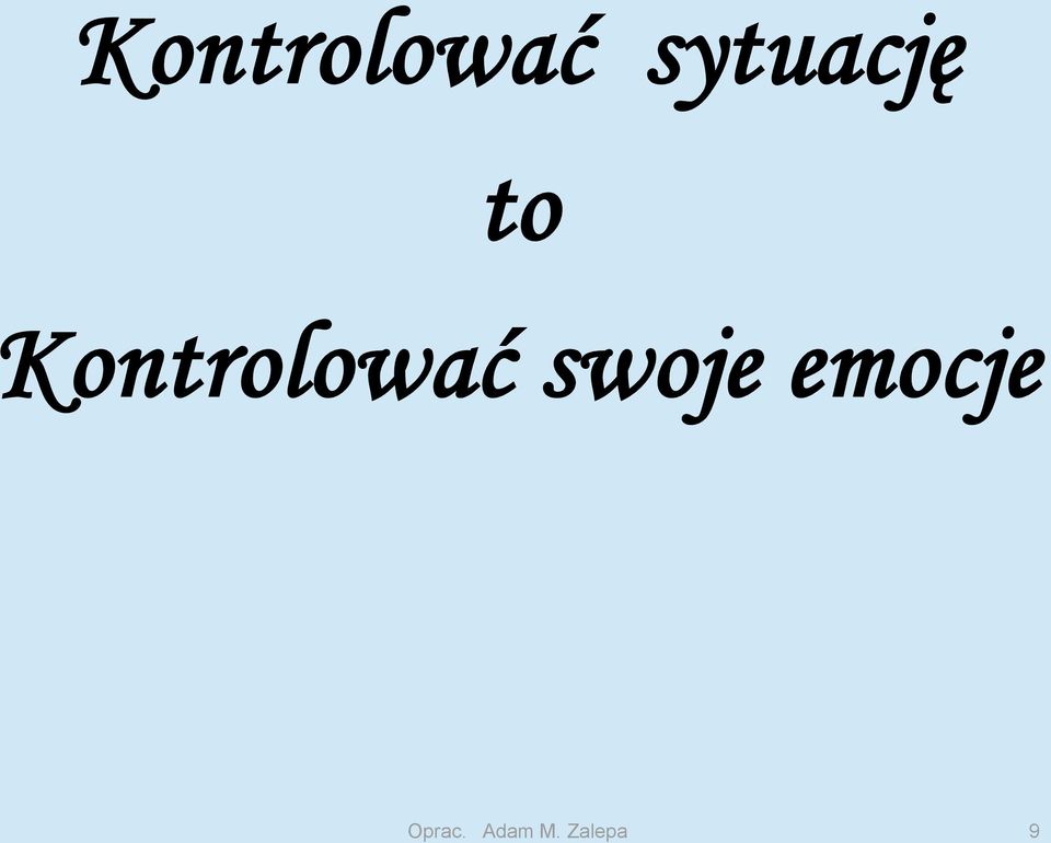 swoje emocje