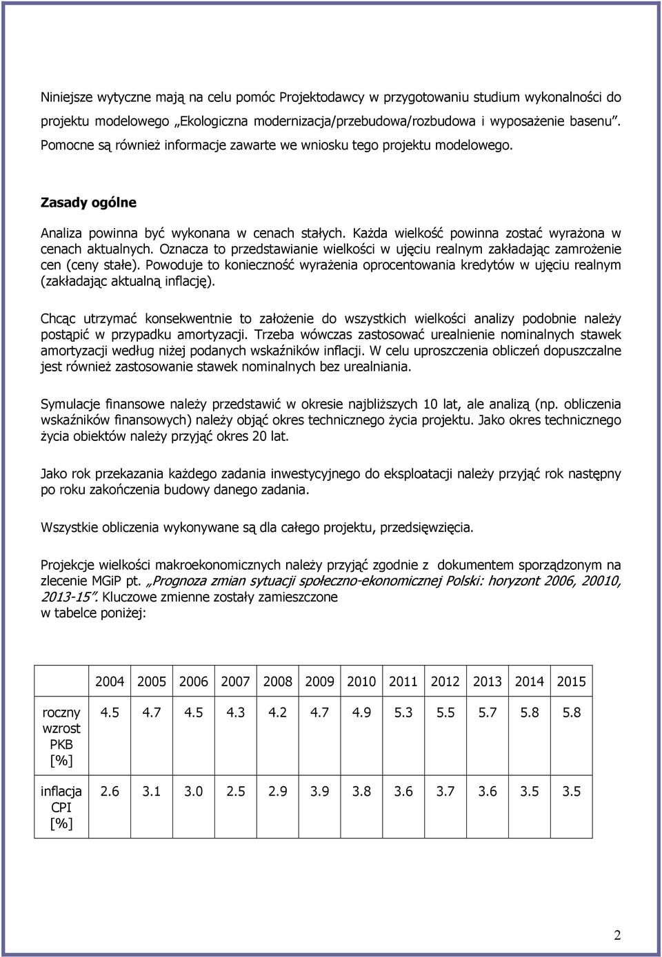 Oznacza to przedstawianie wielkości w ujęciu realnym zakładając zamrożenie cen (ceny stałe). Powoduje to konieczność wyrażenia oprocentowania kredytów w ujęciu realnym (zakładając aktualną inflację).