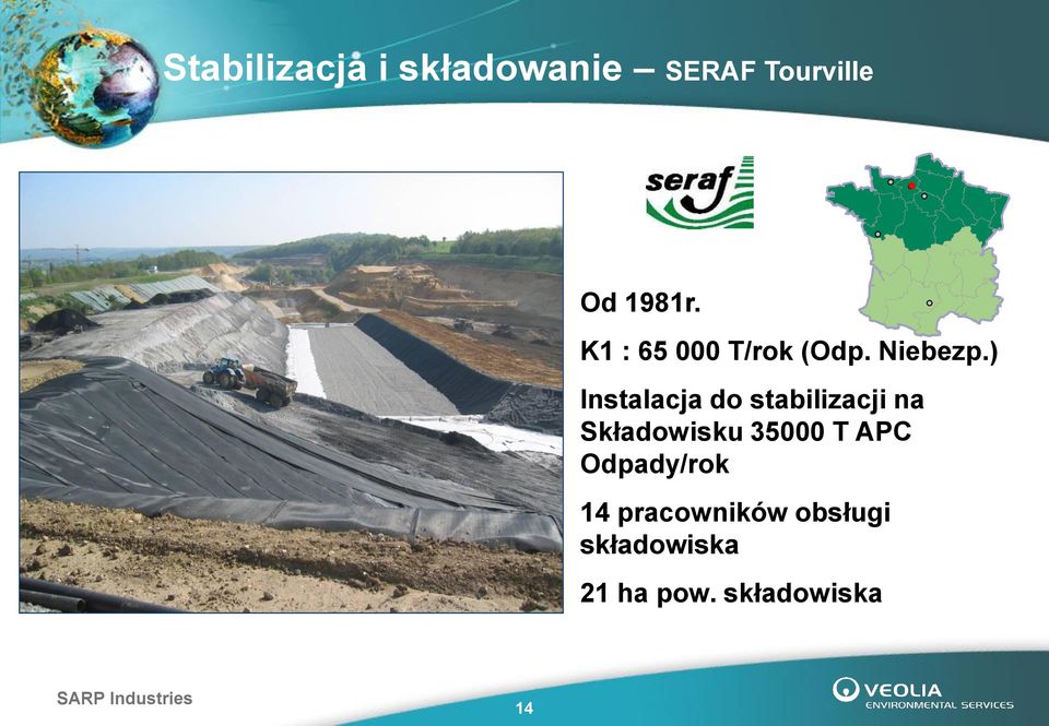 ) Instalacja do stabilizacji na Składowisku 35000 T