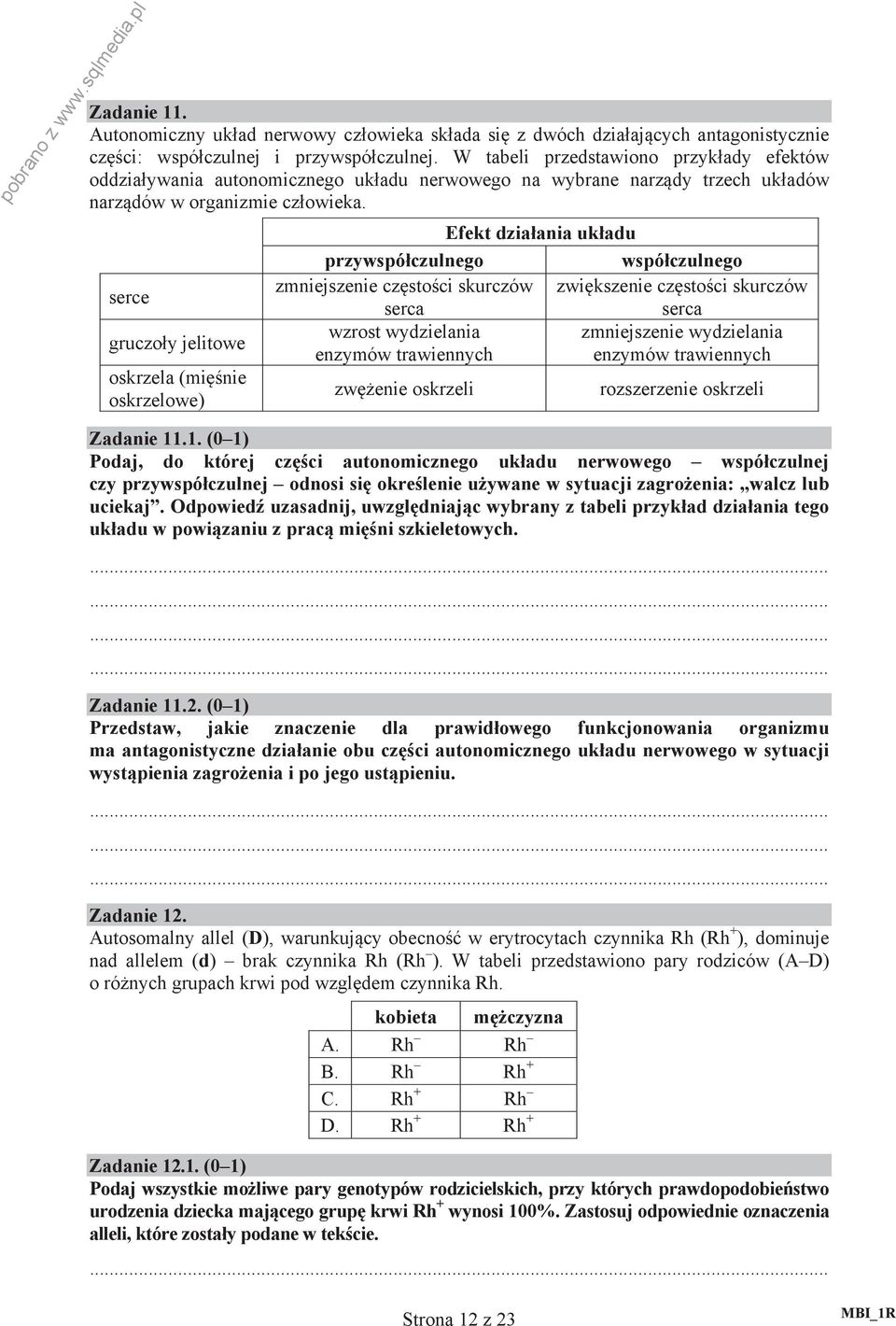 serce gruczo y jelitowe oskrzela (mi nie oskrzelowe) Efekt dzia ania uk adu przywspó czulnego wspó czulnego zmniejszenie cz sto ci skurczów zwi kszenie cz sto ci skurczów serca serca wzrost