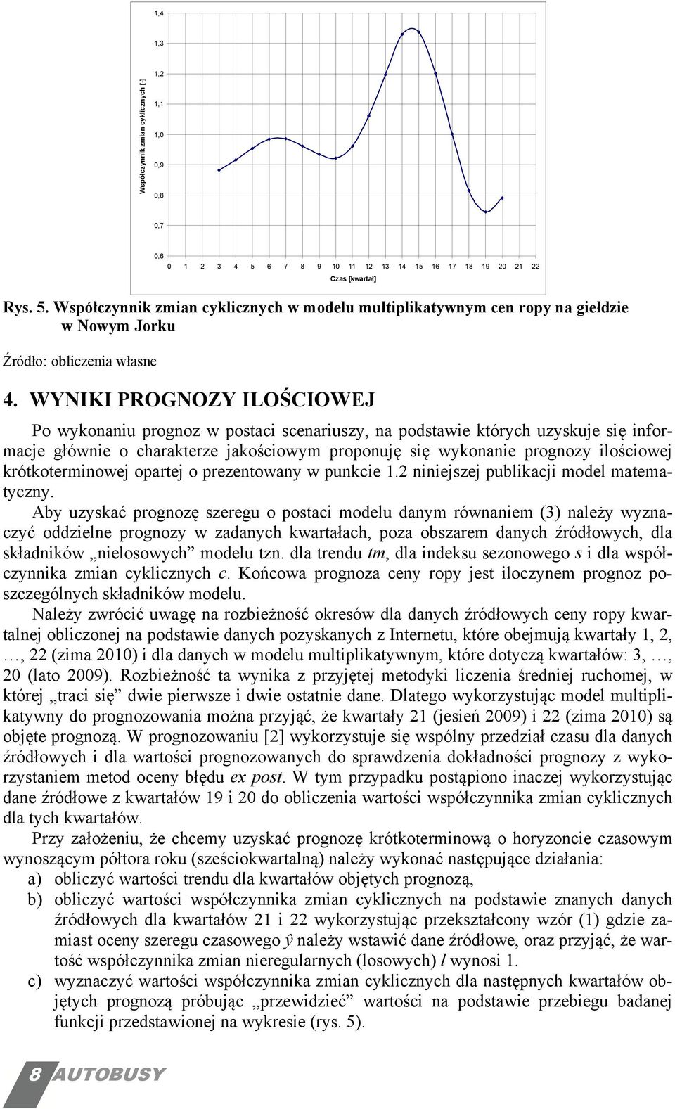 WYNIKI PROGNOZY ILOŚCIOWEJ Po wykonaniu prognoz w postaci scenariuszy, na podstawie których uzyskuje się informacje głównie o charakterze jakościowym proponuję się wykonanie prognozy ilościowej