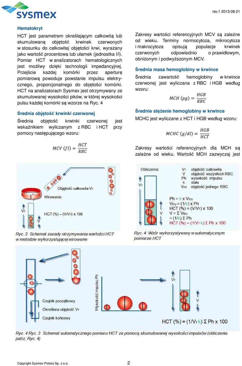 Przejście każdej komórki przez aperturę pomiarową powoduje powstanie impulsu elektrycznego, proporcjonalnego do objętości komórki.