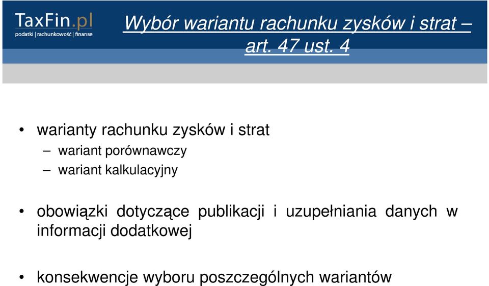 kalkulacyjny obowiązki dotyczące publikacji i uzupełniania