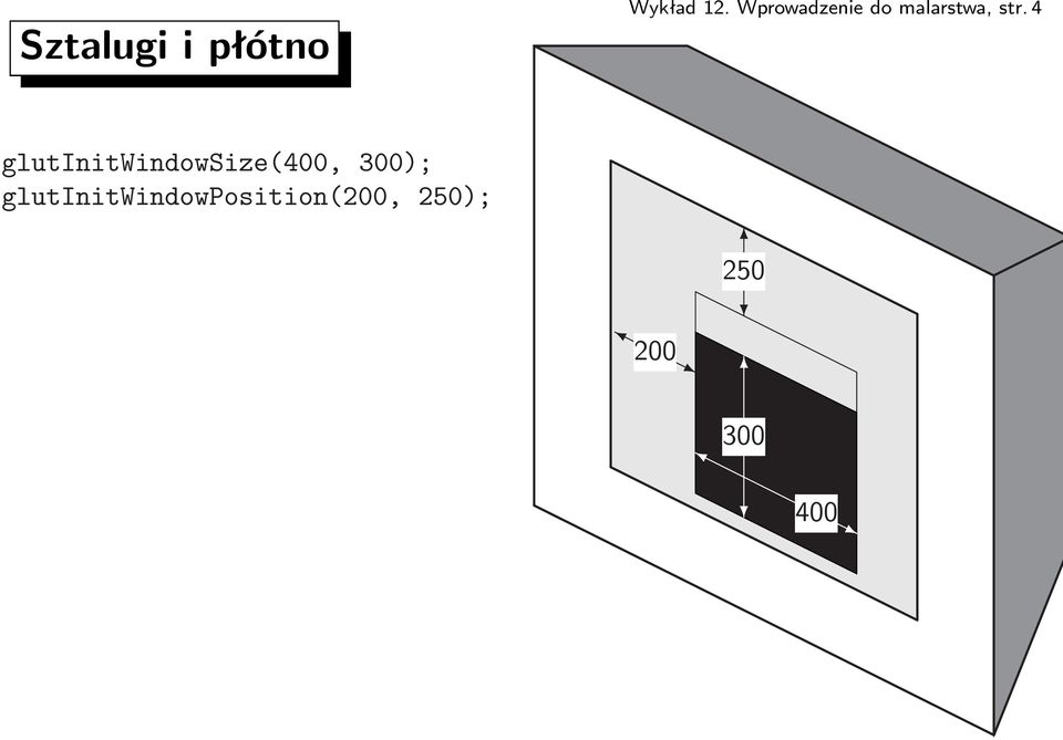 4 glutinitwindowsize(400, 300);