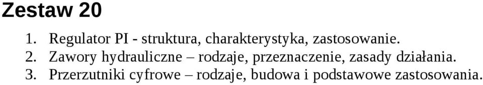 zastosowanie. 2.
