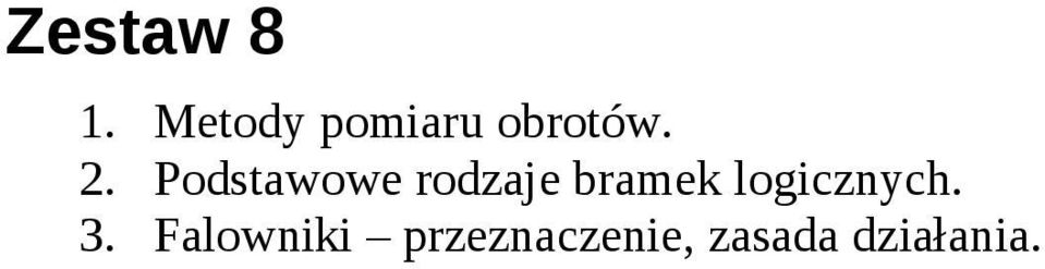 Podstawowe rodzaje bramek