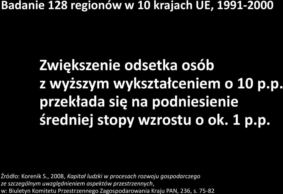 , 2008, Kapitał ludzki w procesach rozwoju gospodarczego ze szczególnym uwzględnieniem aspektów