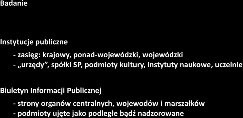 uczelnie Biuletyn Informacji Publicznej - strony organów