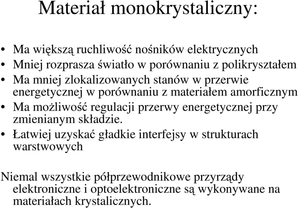 możliwość regulacji przerwy energetycznej przy zmienianym składzie.