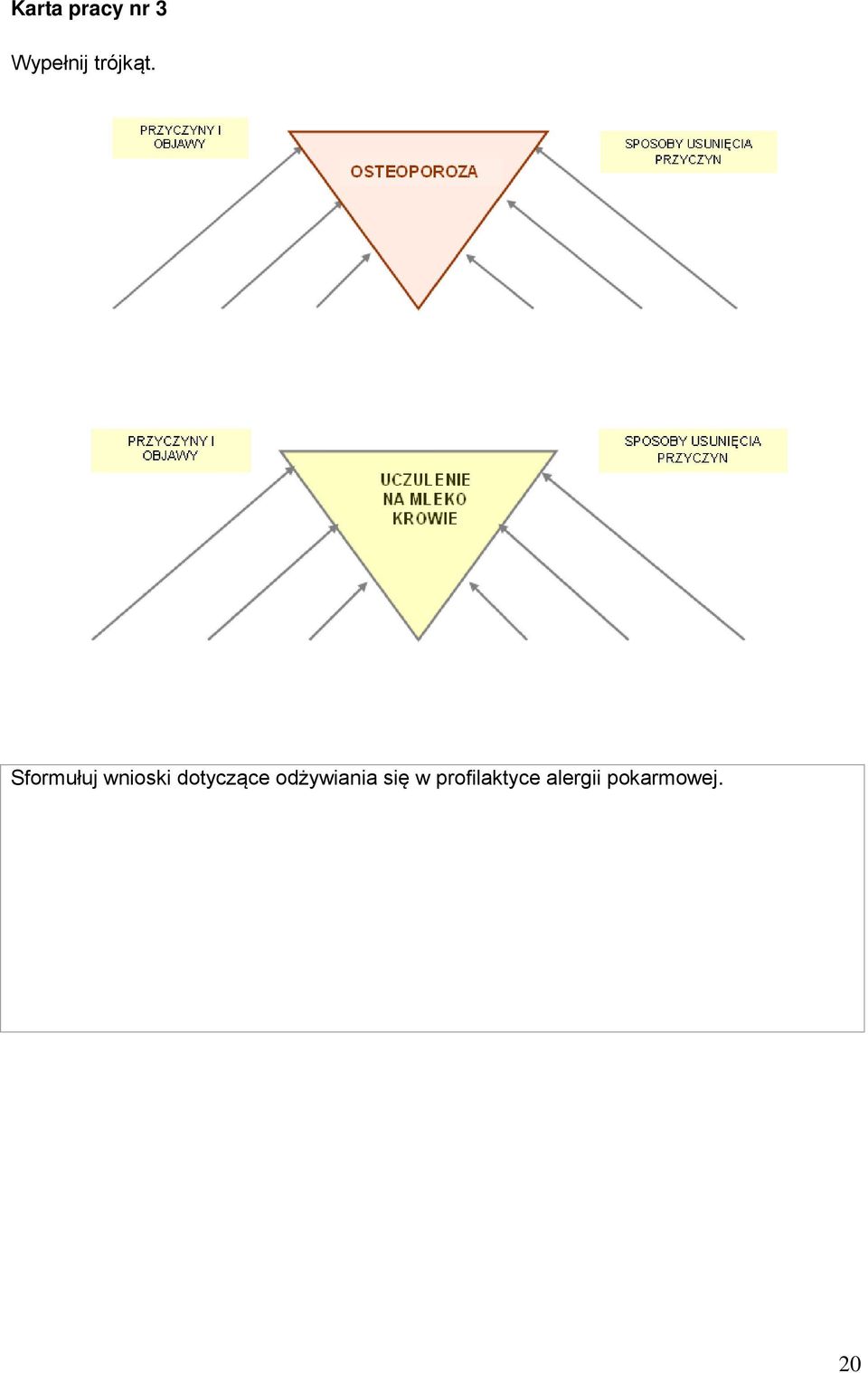 Sformułuj wnioski dotyczące