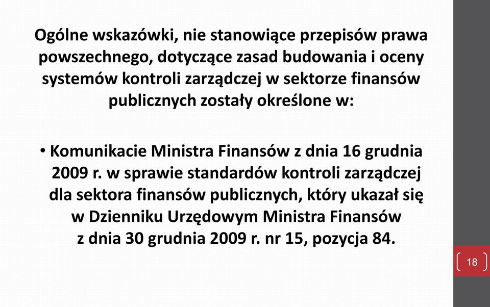 Finansów z dnia 16 grudnia 2009 r.