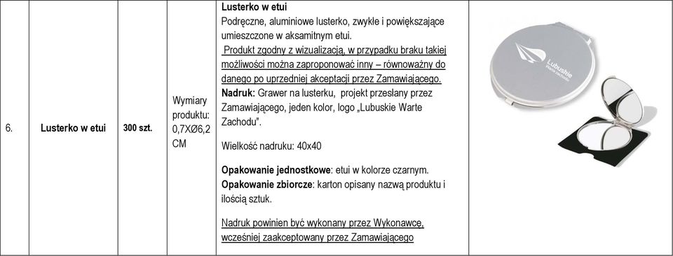 powiększające umieszczone w aksamitnym etui.