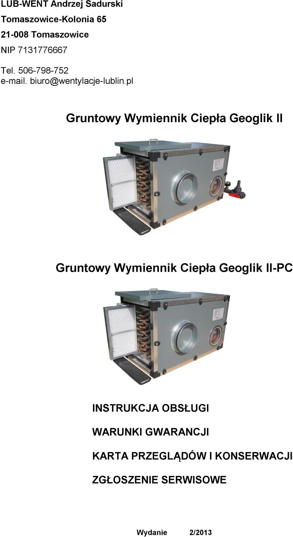 pl Gruntowy Wymiennik Ciepła Geoglik II Gruntowy Wymiennik Ciepła Geoglik