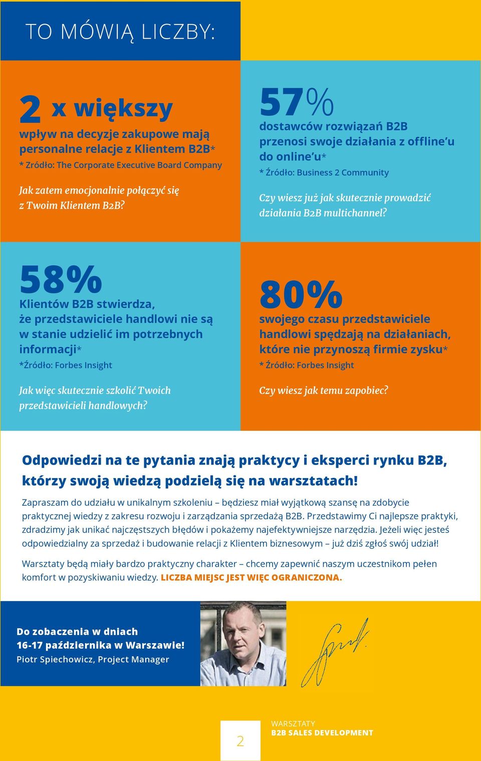 58% Klientów B2B stwierdza, że przedstawiciele handlowi nie są w stanie udzielić im potrzebnych informacji* *Źródło: Forbes Insight Jak więc skutecznie szkolić Twoich przedstawicieli handlowych?