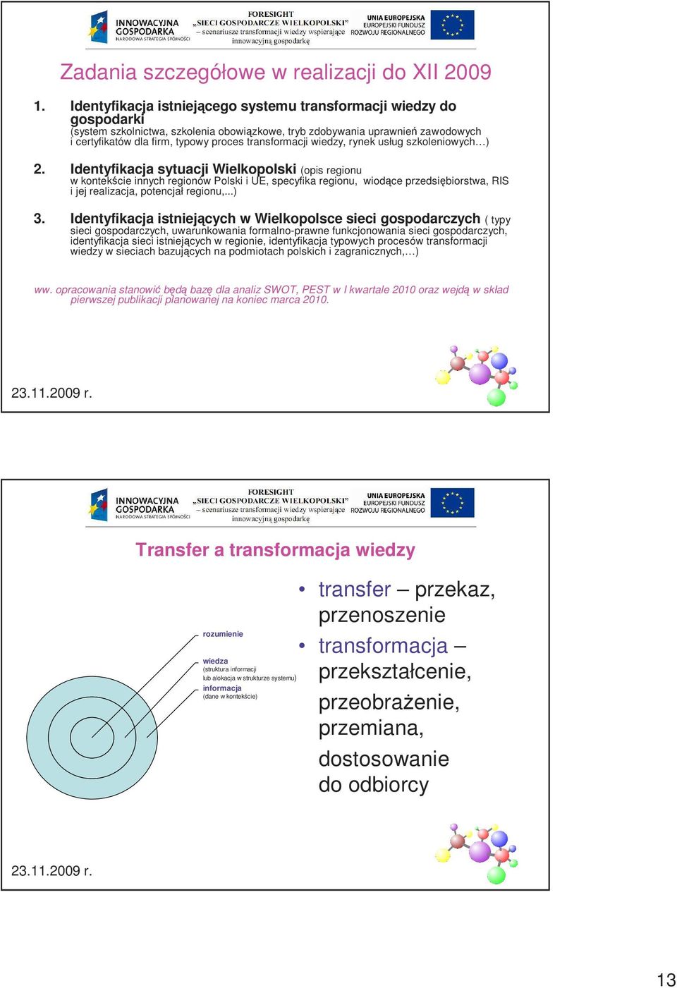 transformacji wiedzy, rynek usług szkoleniowych ) 2.