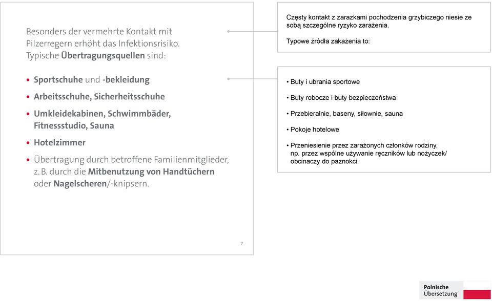 Familienmitglieder, z. B. durch die Mitbenutzung von Handtüchern oder Nagelscheren/-knipsern.