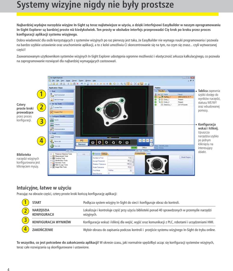 Dobra wiadomość dla osób korzystających z systemów wizyjnych po raz pierwszy jest taka, że asybuilder nie wymaga nauki programowania i pozwala na bardzo szybkie ustawienie oraz uruchomienie