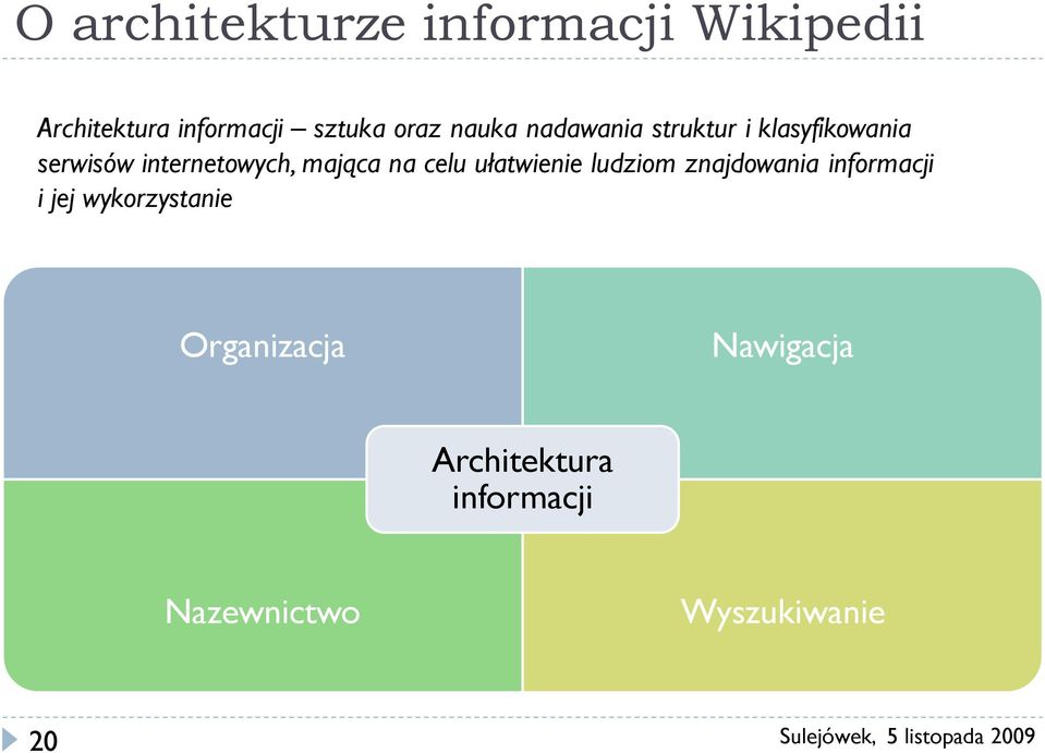 na celu ułatwienie ludziom znajdowania informacji i jej wykorzystanie