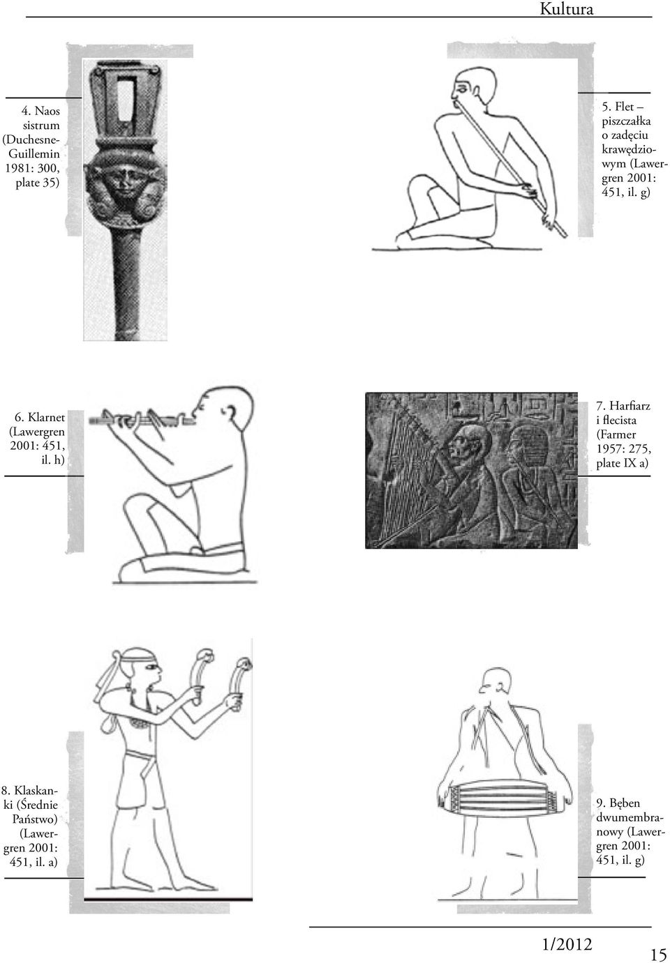 Klarnet (Lawergren 2001: 451, il. h) 7.