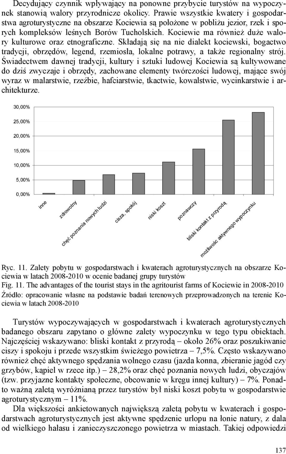 Kociewie ma również duże walory kulturowe oraz etnograficzne. Składają się na nie dialekt kociewski, bogactwo tradycji, obrzędów, legend, rzemiosła, lokalne potrawy, a także regionalny strój.