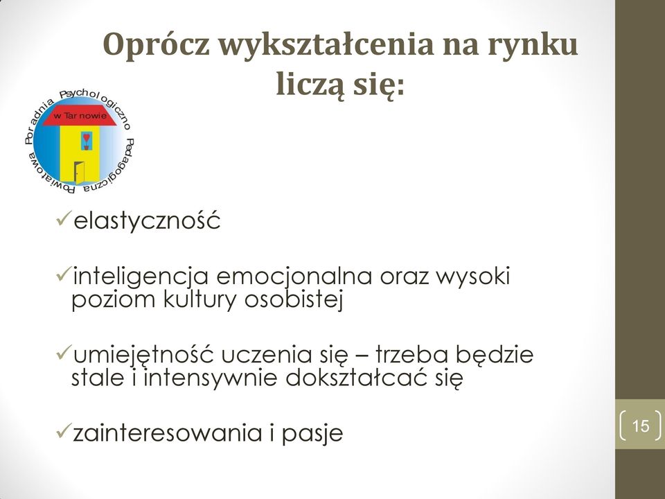 osobistej umiejętność uczenia się trzeba będzie stale