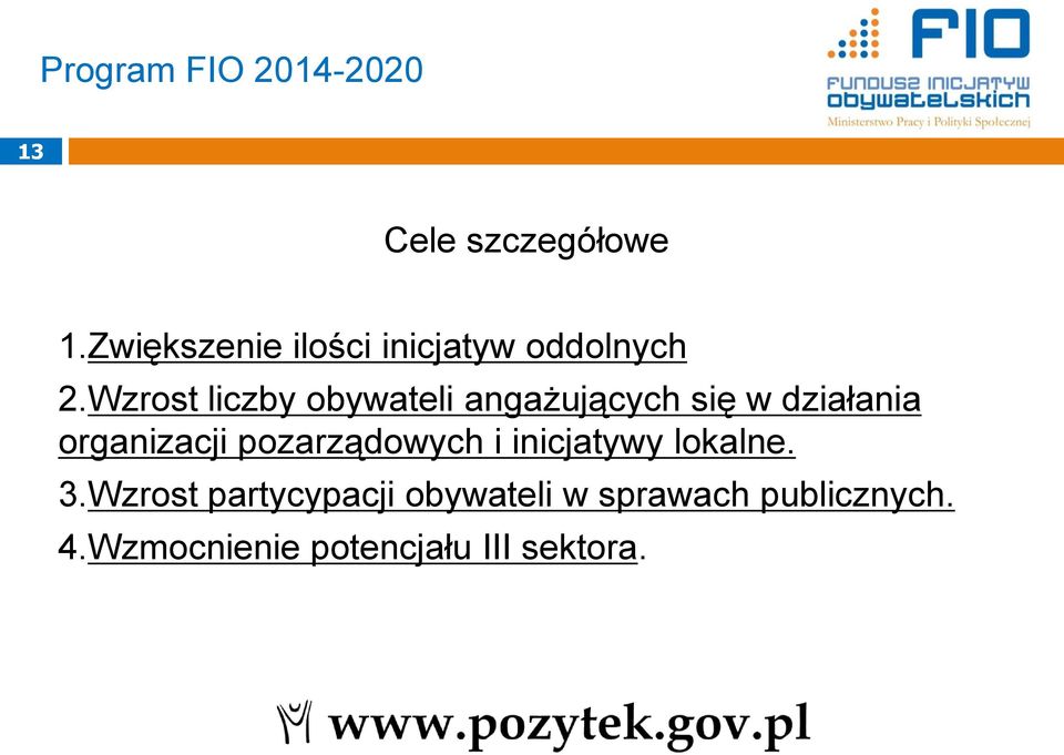 Wzrost liczby obywateli angażujących się w działania organizacji