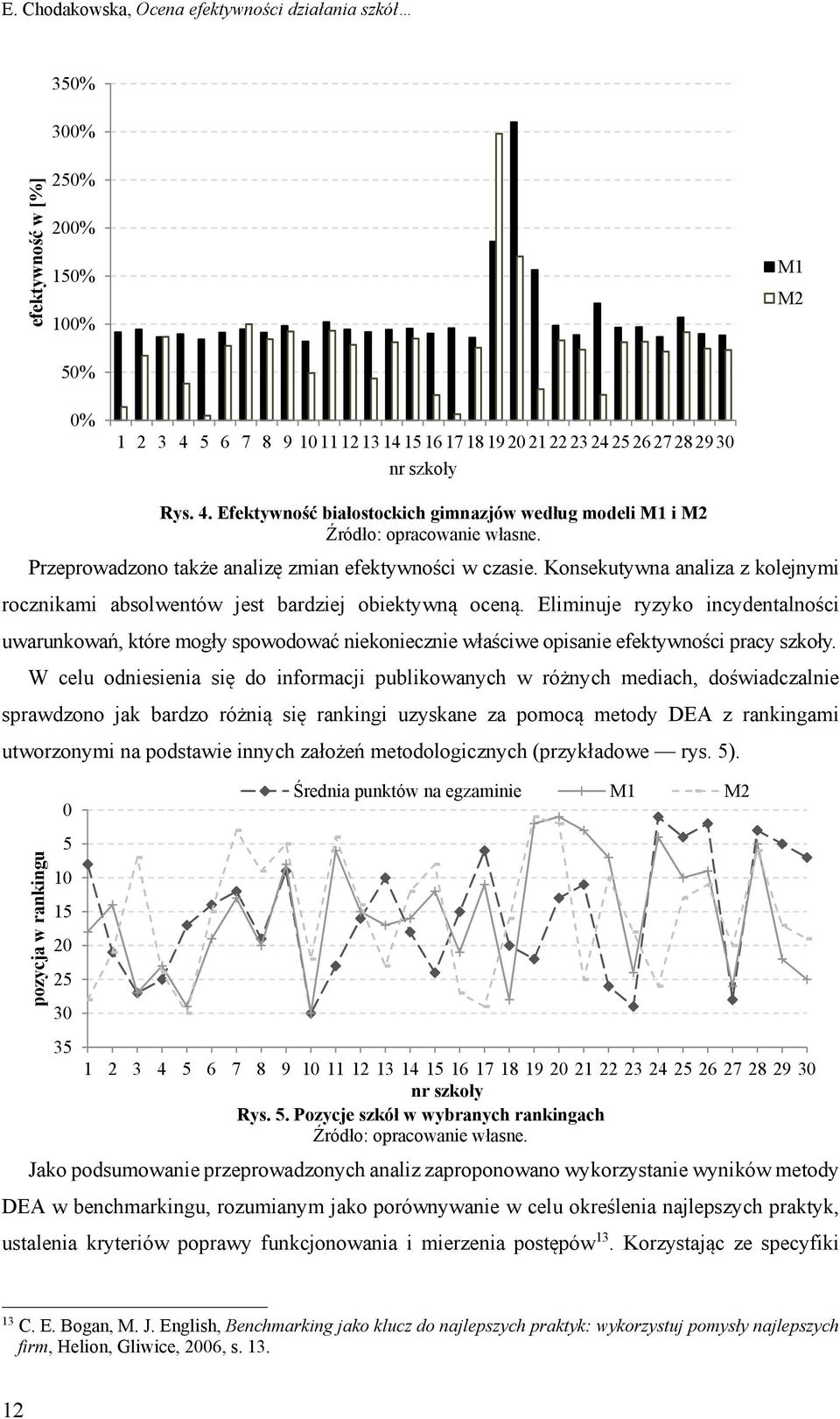 Przeprowadzono także analizę zmian efektywności w czasie. Konsekutywna analiza z kolejnymi rocznikami absolwentów jest bardziej obiektywną oceną.