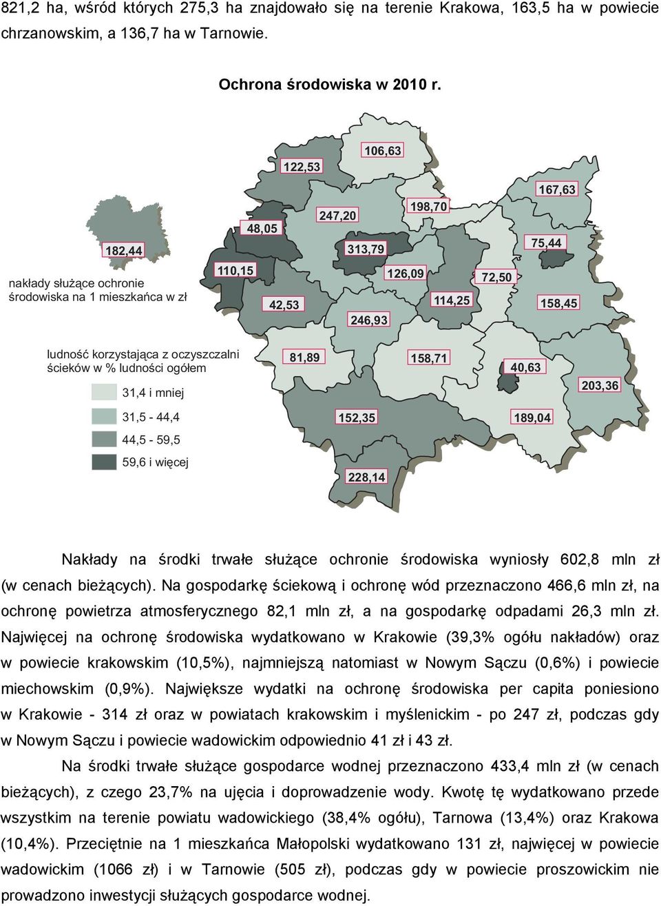 trwałe służące ochronie środowiska wyniosły 0, mln zł (w cenach bieżących).