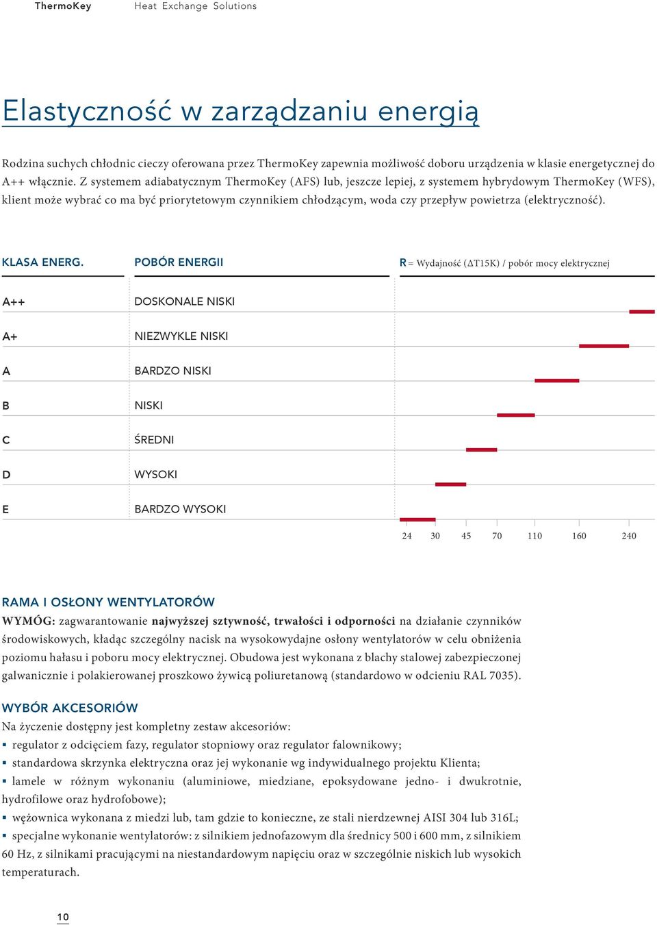 Z systemem adiabatycznym ThermoKey (AFS) lub, jeszcze lepiej, z systemem hybrydowym ThermoKey (WFS), klient może wybrać co ma być priorytetowym czynnikiem chłodzącym, woda czy przepływ powietrza