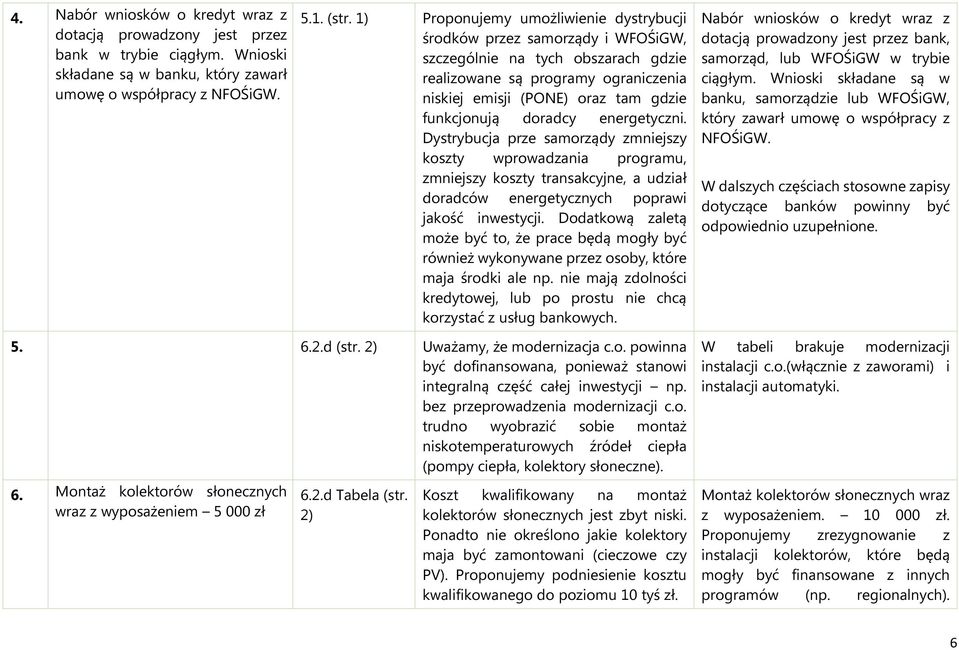 doradcy energetyczni. Dystrybucja prze samorządy zmniejszy koszty wprowadzania programu, zmniejszy koszty transakcyjne, a udział doradców energetycznych poprawi jakość inwestycji.