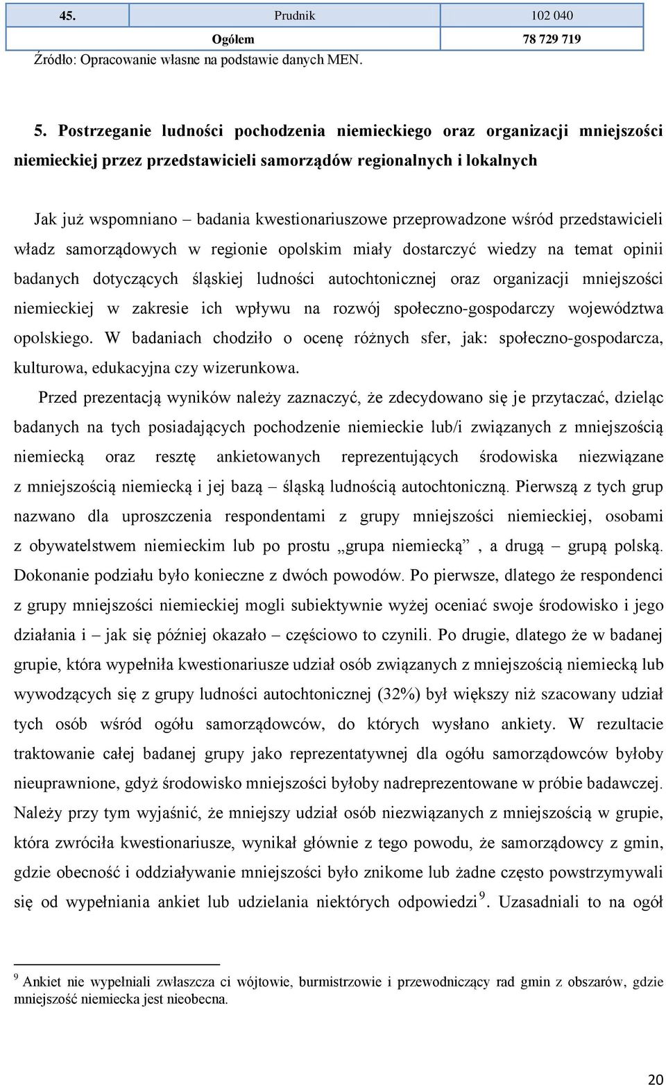 przeprowadzone wśród przedstawicieli władz samorządowych w regionie opolskim miały dostarczyć wiedzy na temat opinii badanych dotyczących śląskiej ludności autochtonicznej oraz organizacji