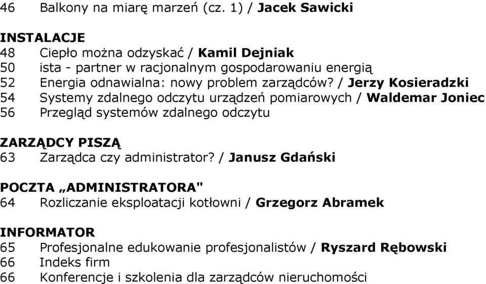 problem zarządców?