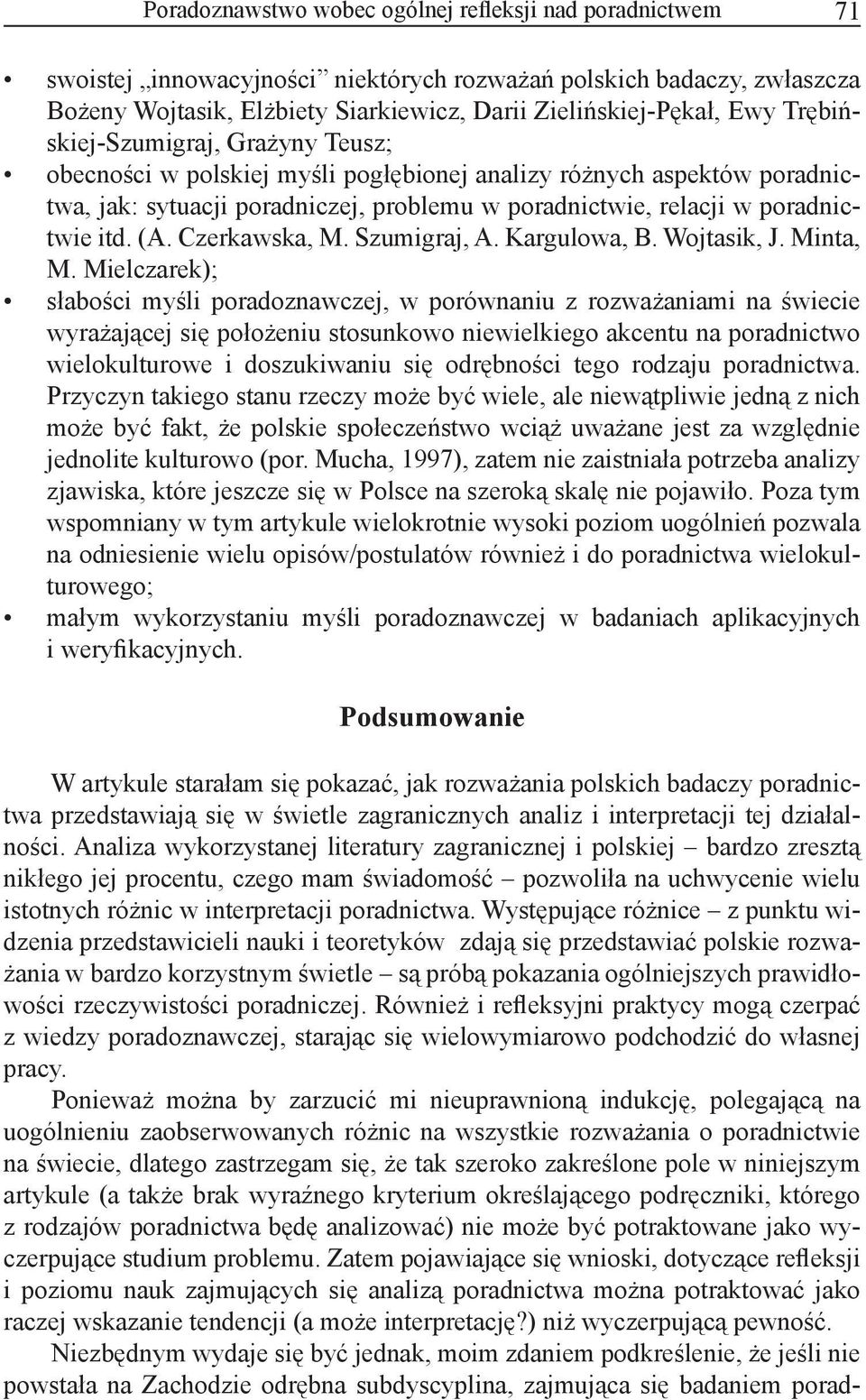 Czerkawska, M. Szumigraj, A. Kargulowa, B. Wojtasik, J. Minta, M.