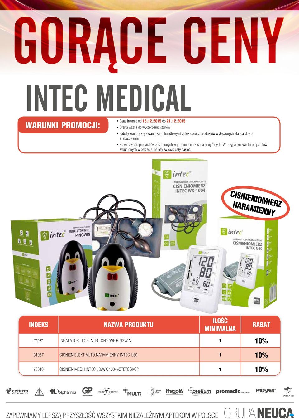 INTEC CN02WF PINGWIN 1 10% 81957 CISNIEN.ELEKT.