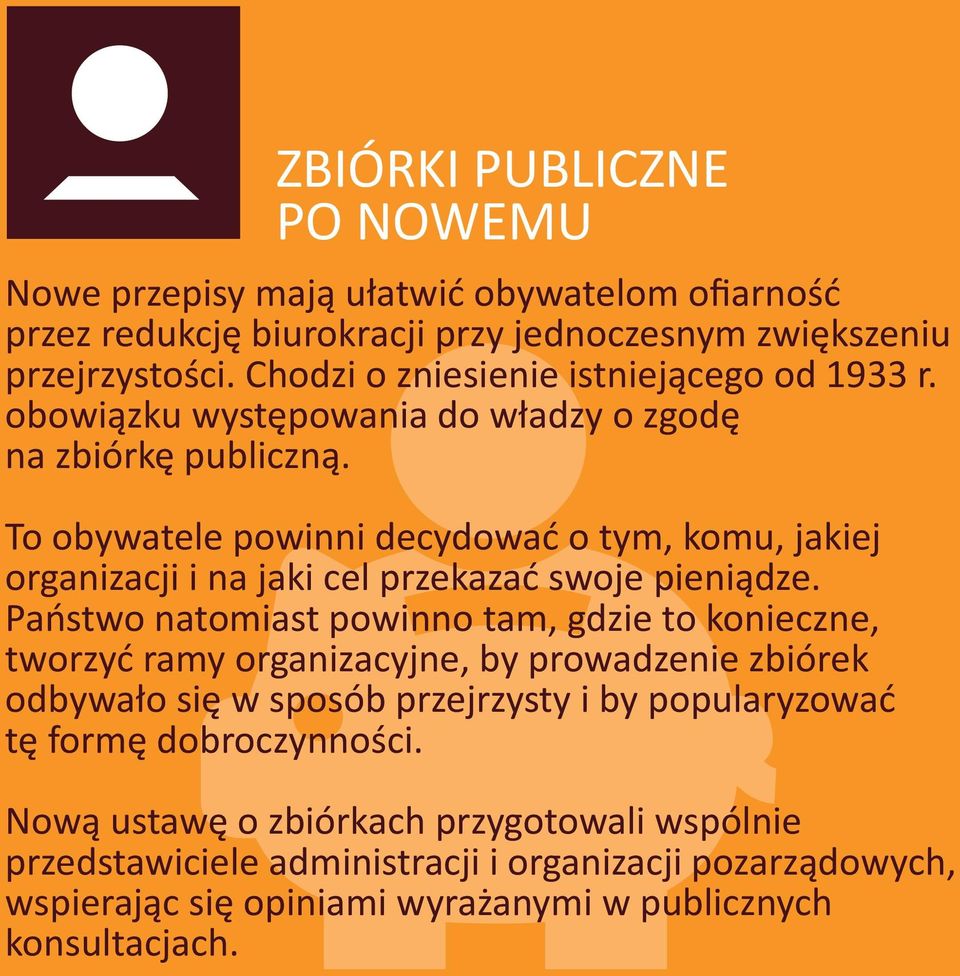 To obywatele powinni decydować o tym, komu, jakiej organizacji i na jaki cel przekazać swoje pieniądze.