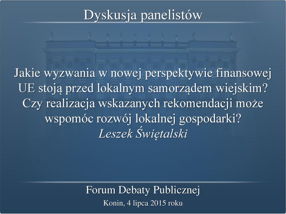 samorządem wiejskim?