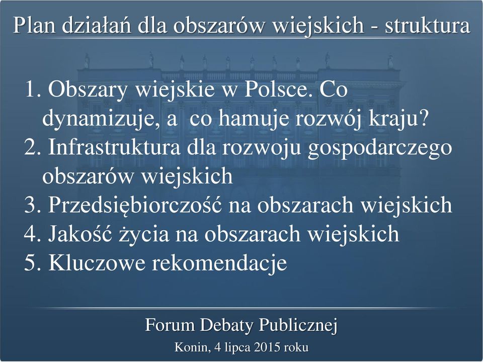 Infrastruktura dla rozwoju gospodarczego obszarów wiejskich 3.