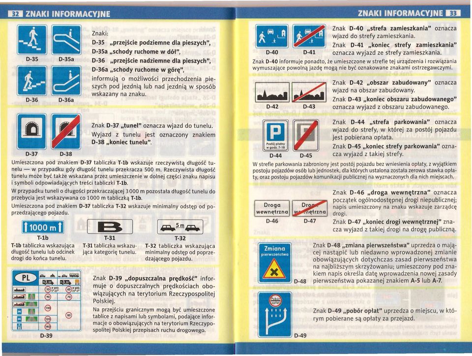 Znak 0-41 "koniec strefy zamieszkania" 0-40 0-41 oznacza wyjazd ze strefy zamieszkania.