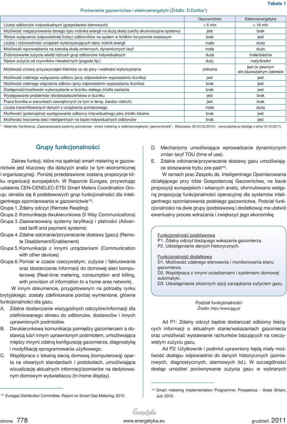 akumulacyjne systemu) jest brak Wpływ wyłączenia (odpowiedniej liczby) odbiorników na system w krótkim horyzoncie czasowym brak jest Liczba i różnorodność urządzeń wykorzystujących dany nośnik