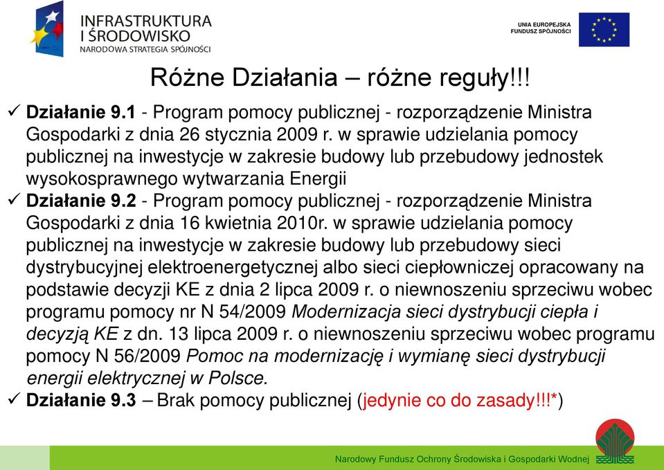 2 - Program pomocy publicznej - rozporządzenie Ministra Gospodarki z dnia 16 kwietnia 2010r.