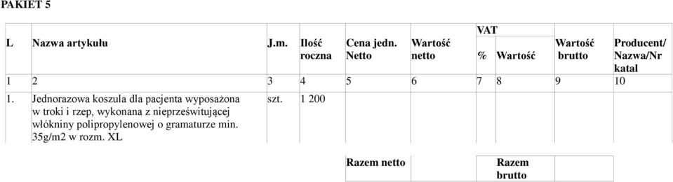 rzep, wykonana z nieprześwitującej włókniny