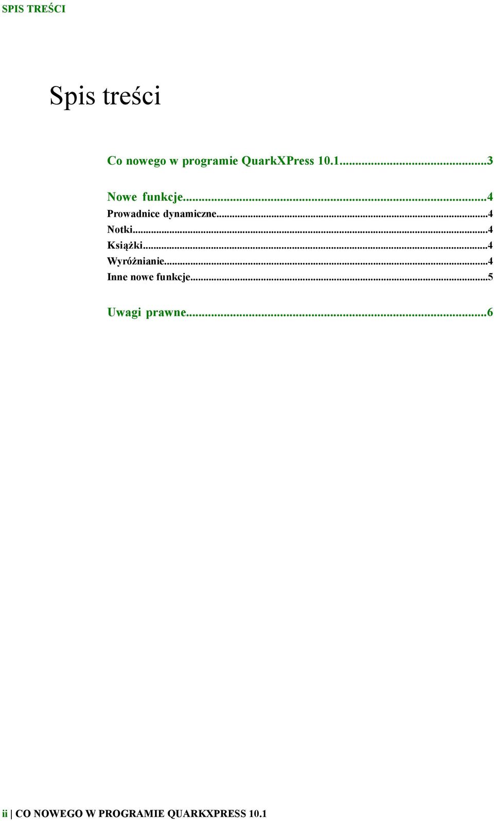 ..4 Prowadnice dynamiczne...4 Notki...4 Książki.