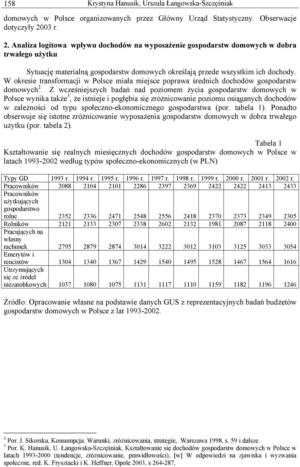 W okresie transformacji w Polsce miała miejsce poprawa średnich dochodów gospodarstw domowych 2.