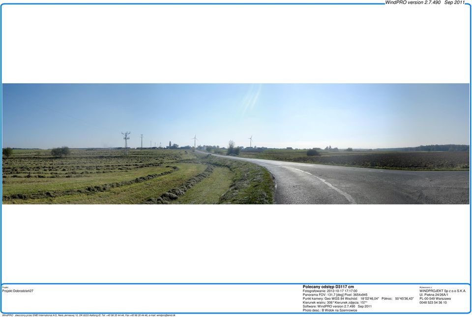 Panorama FOV: 131,7 [deg] Pixel: 3654x945 : Geo WGS 84 Wschód: 18 22'46,04"